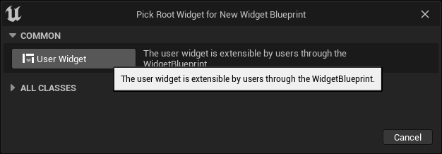 User widget